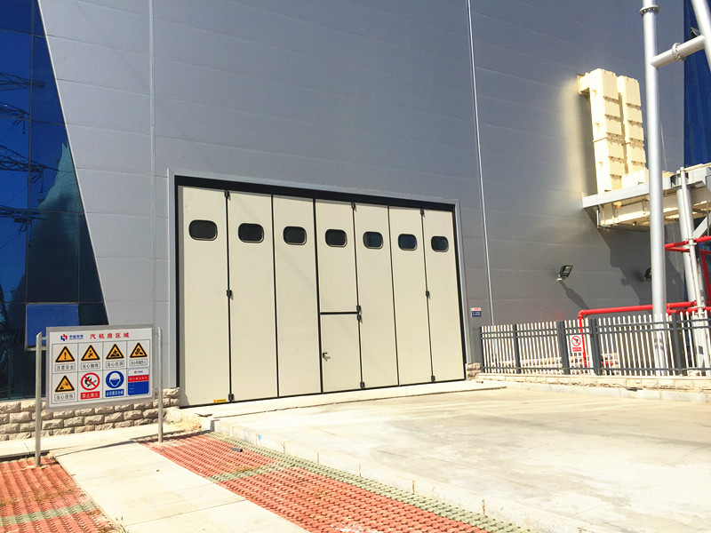 河南新中益火力发电厂折叠门